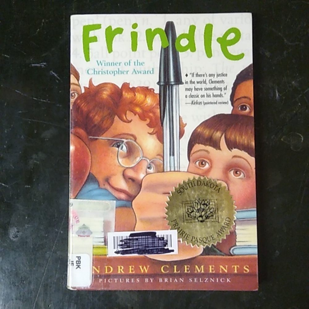 Frindle Andrew Clements Signed Copy Junior Fiction Children's Chapter Book Home